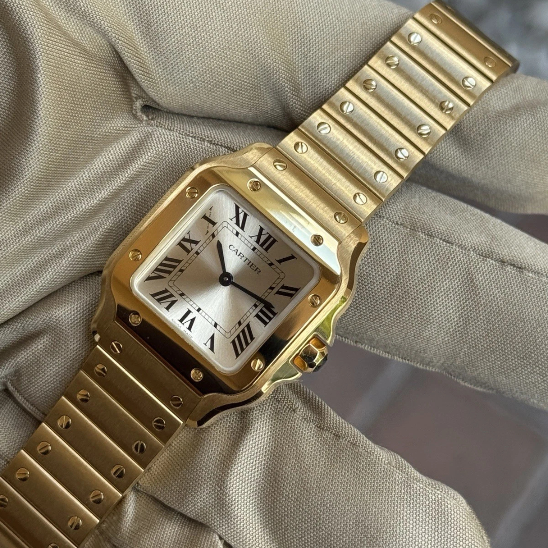 SANTOS DE CARTIER EN ORO LAMINADO