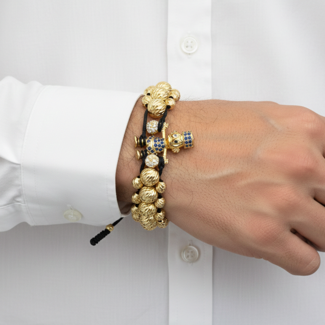 PULSERA TRES CARRILES TR DIAMANTADA💰💸